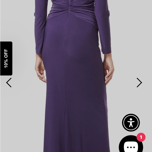 Adrianna Papell elegant long formal dress NWT size 10 - Picture 3 of 8